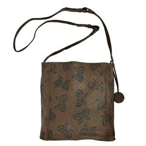 BOTTEGA VENETA Brown Leather Intrecciato Shoulder Bag
